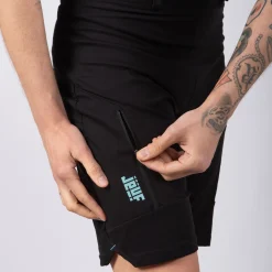 Baggy Jëuf Pro Gravel con fondello - Nero