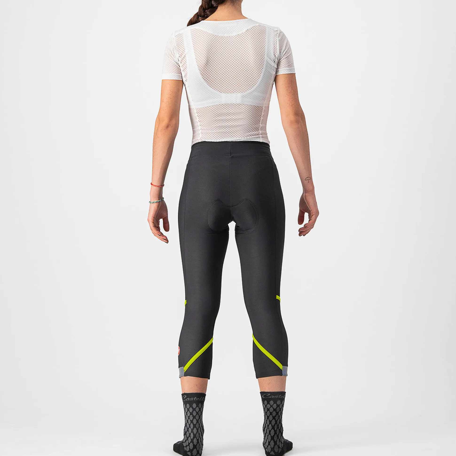 Bermuda donna Castelli Velocissima DT - Nero verde