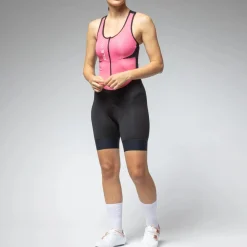 Body donna senza maniche Ale Pragma Color Block - Rosa scuro