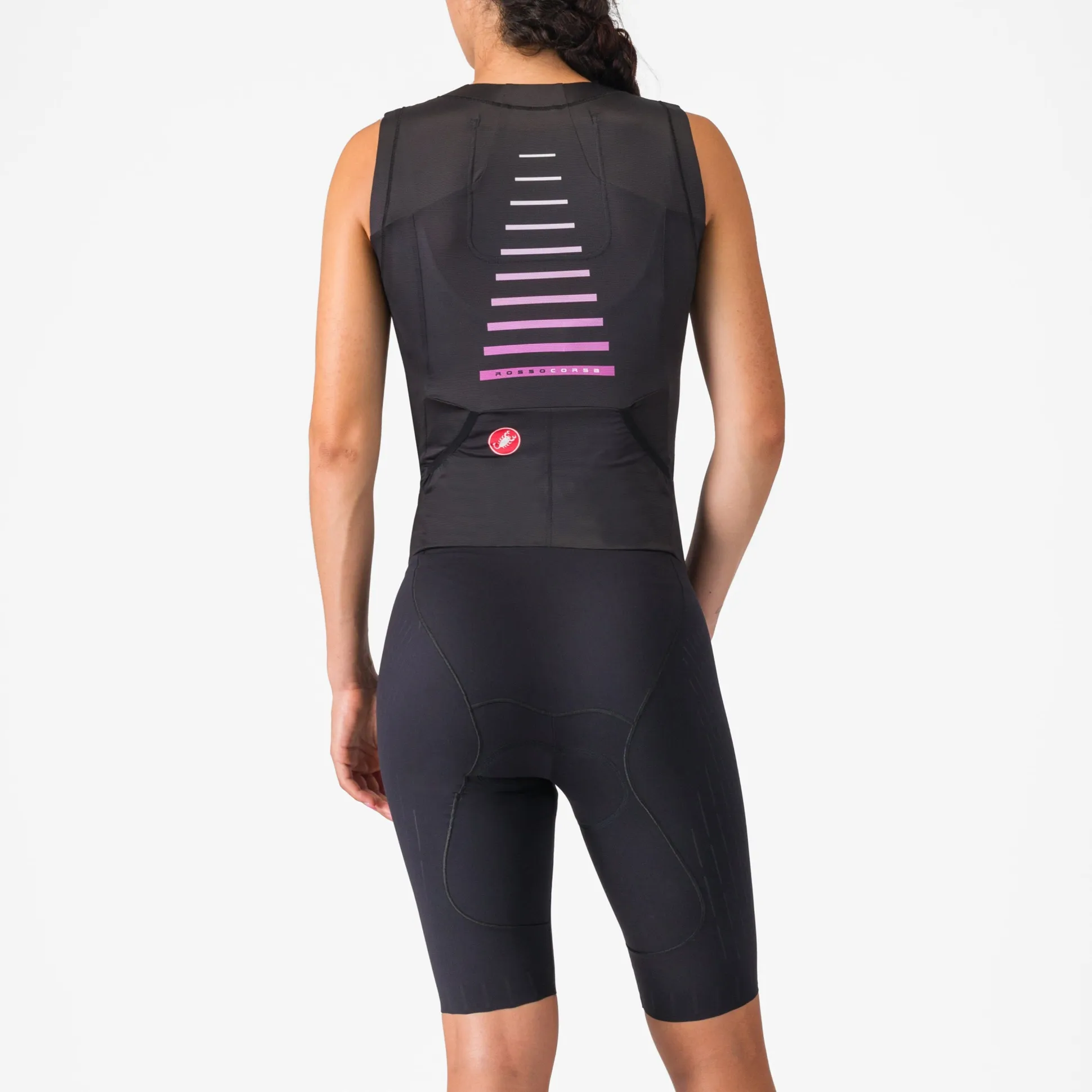 Body donna senza maniche Castelli Free Sanremo 3 Suit - Nero