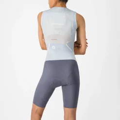 Body donna senza maniche Castelli Free Sanremo 3 Suit - Azzurro
