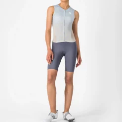 Body donna senza maniche Castelli Free Sanremo 3 Suit - Azzurro