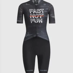 Body donna Sportful Fast Not Fun - Nero
