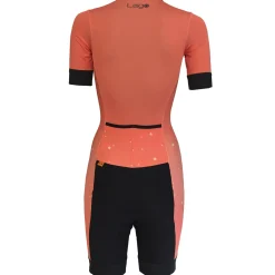 Body maniche corte donna Lago Stardust - Corallo