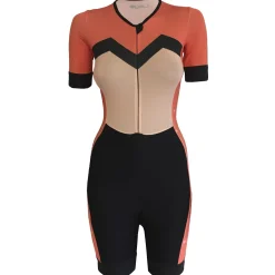 Body maniche corte donna Lago Stardust - Corallo