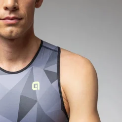Body senza maniche Ale Tri Triple - Grigio