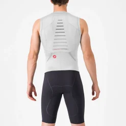 Body senza maniche Castelli Free Sanremo 3 Suit - Bianco