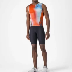 Body senza maniche Castelli Free Sanremo 3 Suit - Arancio