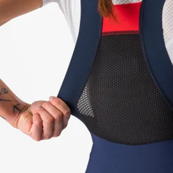 Calzamaglia con bretelle donna Castelli Sorpasso Ros - Blu scuro