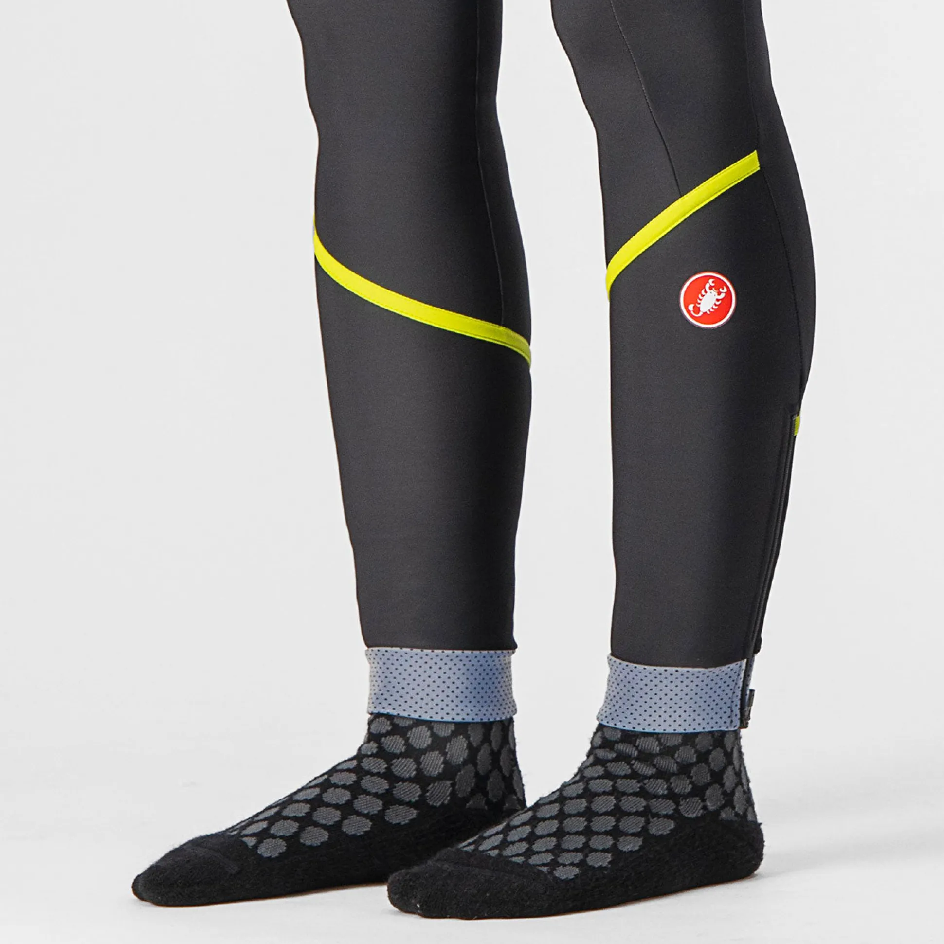 Calzamaglia senza bretelle donna Castelli Velocissima DT - Nero verde