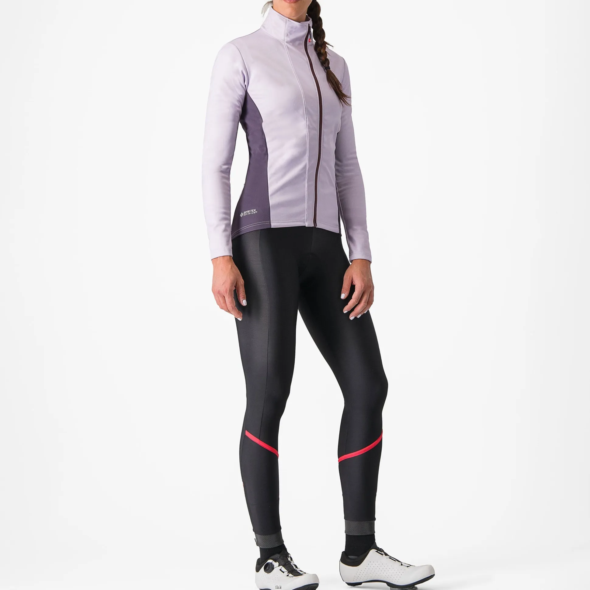 Calzamaglia senza bretelle donna Castelli Velocissima DT - Rosa scuro