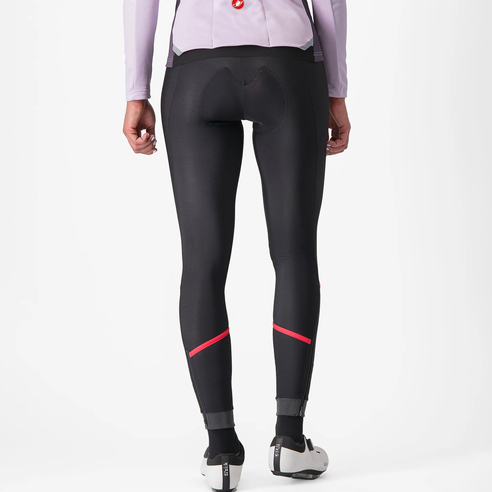 Calzamaglia senza bretelle donna Castelli Velocissima DT - Rosa scuro