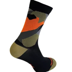Calze Bike Inside Camo - Verde arancio