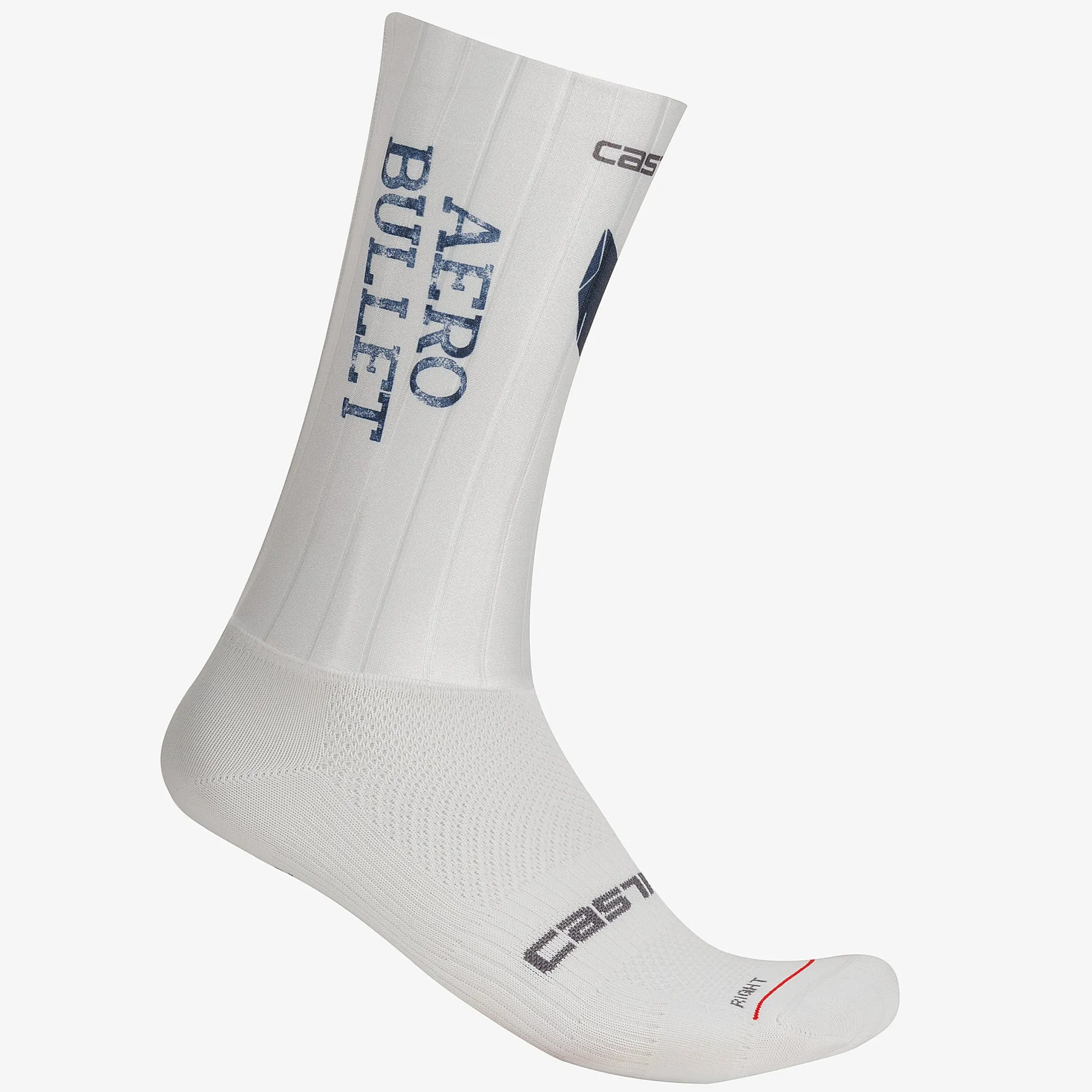 Calze Castelli Fast Feet Aero Bullet - Bianco
