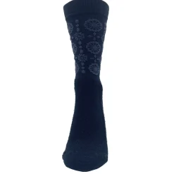 Calze donna invernali Lago Flowers - Nero
