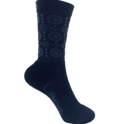 Calze donna invernali Lago Flowers - Nero