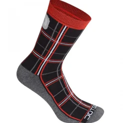Calze Dotout Checked - Nero rosso