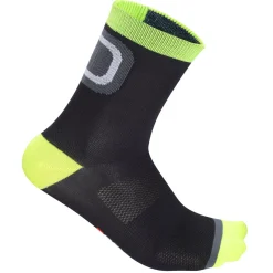 Calze DotOut Logo 9 - Nero Giallo