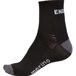 Calze Endura Baabaa Merino Twin Pack - Nero grigio
