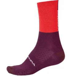 Calze Endura Baabaa Merino Winter - Rosso viola