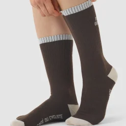 Calze invernali Cafe du Cycliste Motto - Marrone