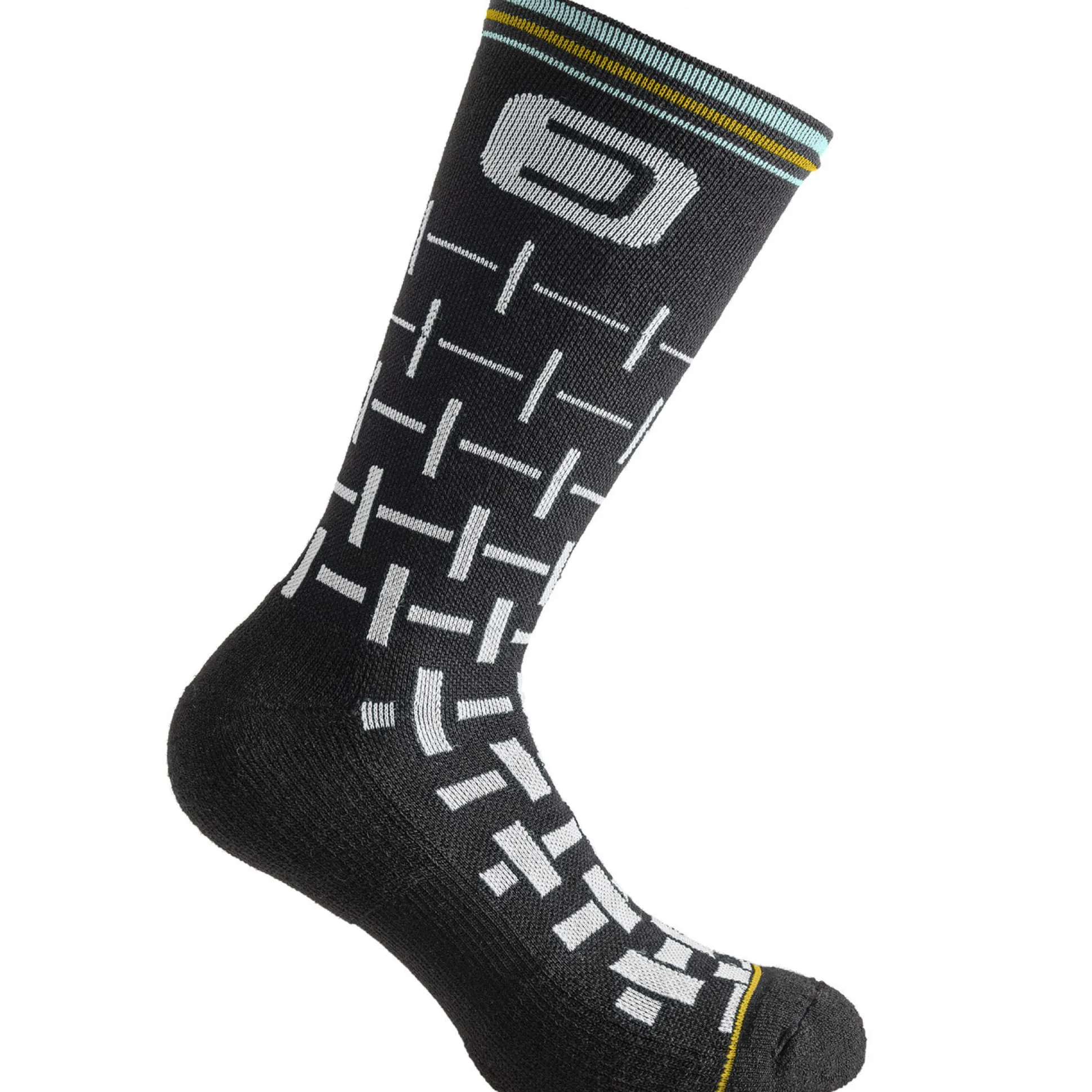 Calze invernali Dotout Stripe - Nero bianco