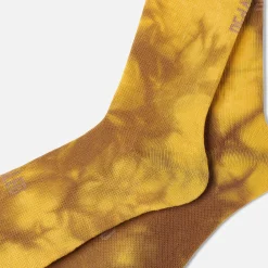 Calze Pedaled Element Tie Dye - Giallo
