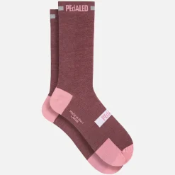 Calze Pedaled Odyssey Merino Reflective - Bordeaux