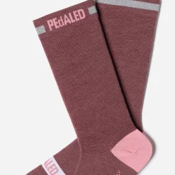 Calze Pedaled Odyssey Merino Reflective - Bordeaux