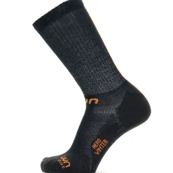 Calze UYN Cycling Aero Winter - Nero arancio