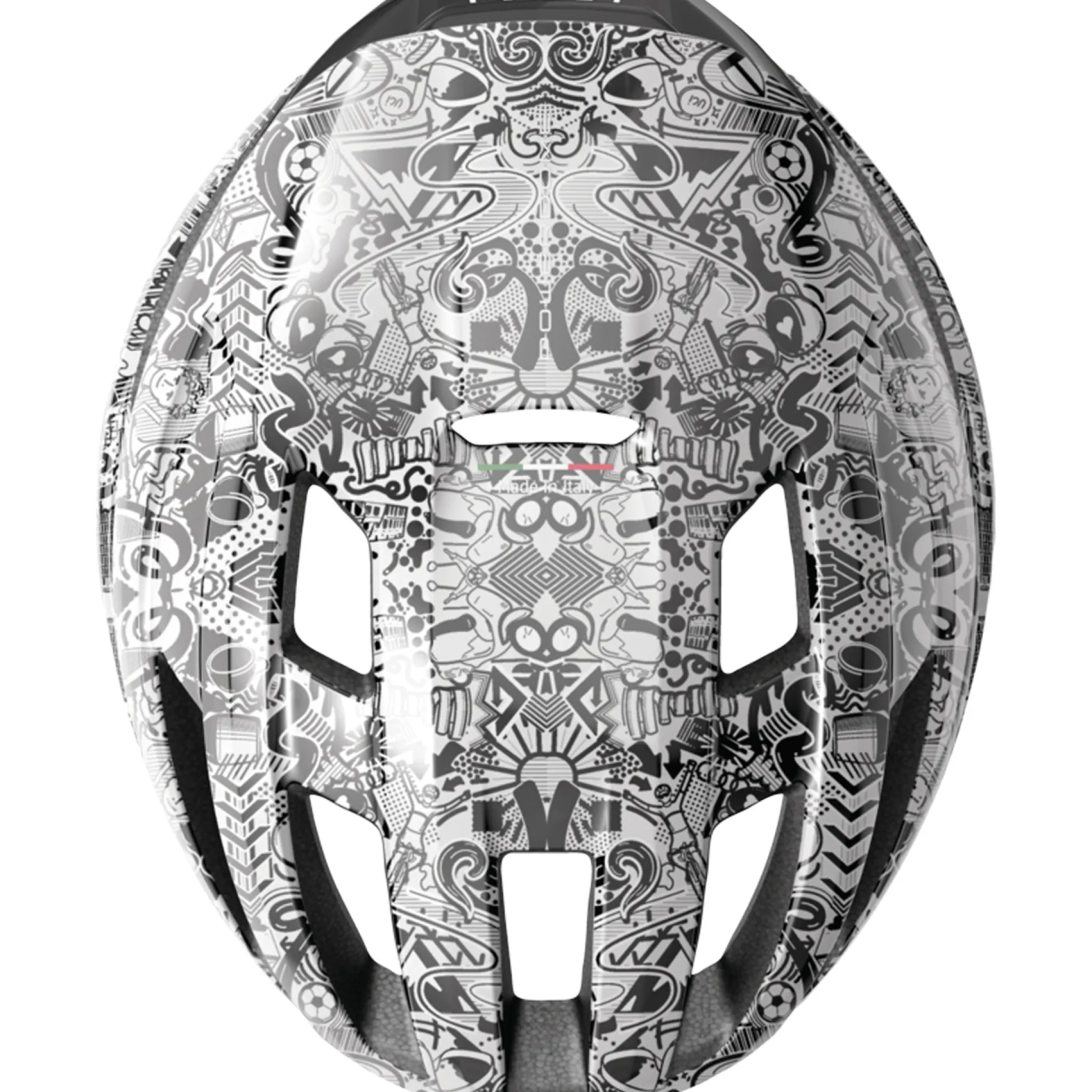 Casco Abus Powerdome Erlkonig - Bianco nero