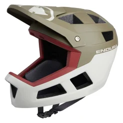 Casco Endura SingleTrack Full Face - Verde bianco