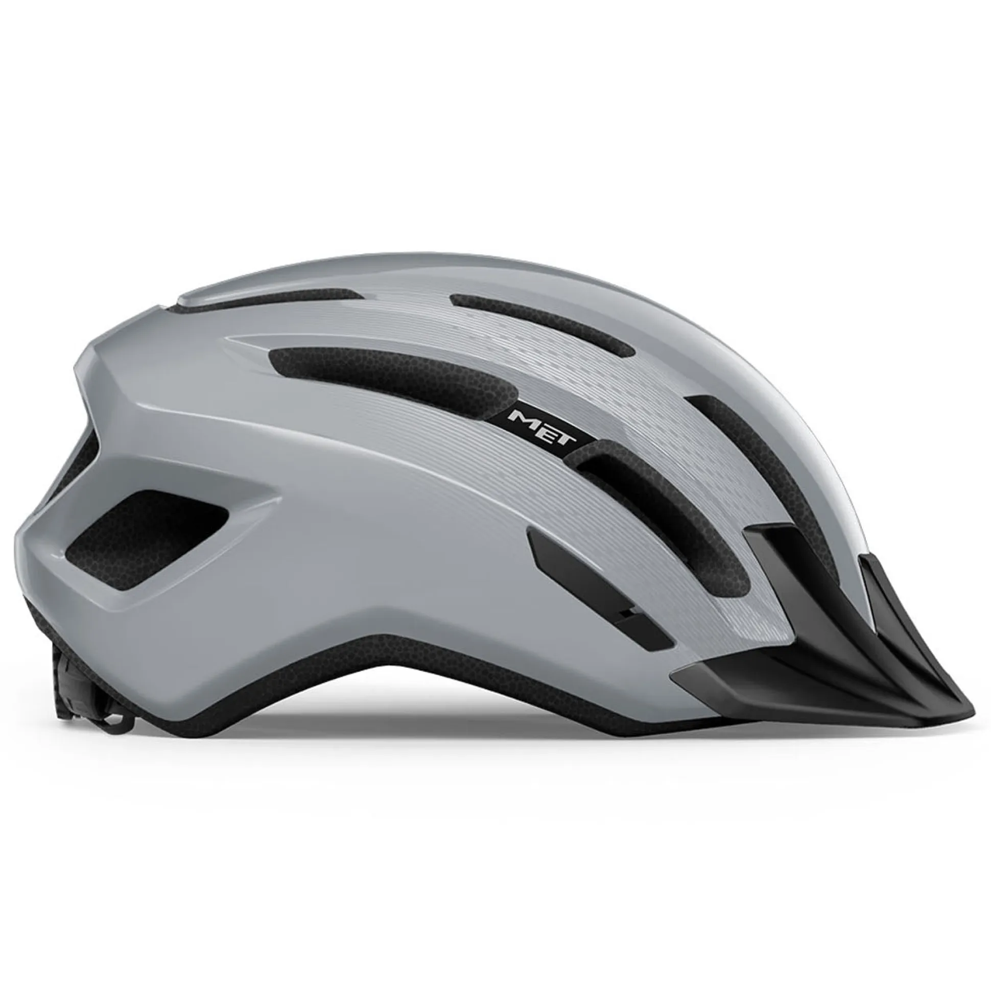 Casco Met Downtown - Grigio lucido