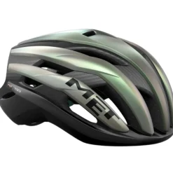 Casco Met Trenta 3K Carbon Mips - Verde grigio
