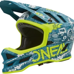 Casco O'neal Blade Polyacrylite HR - Blu verde