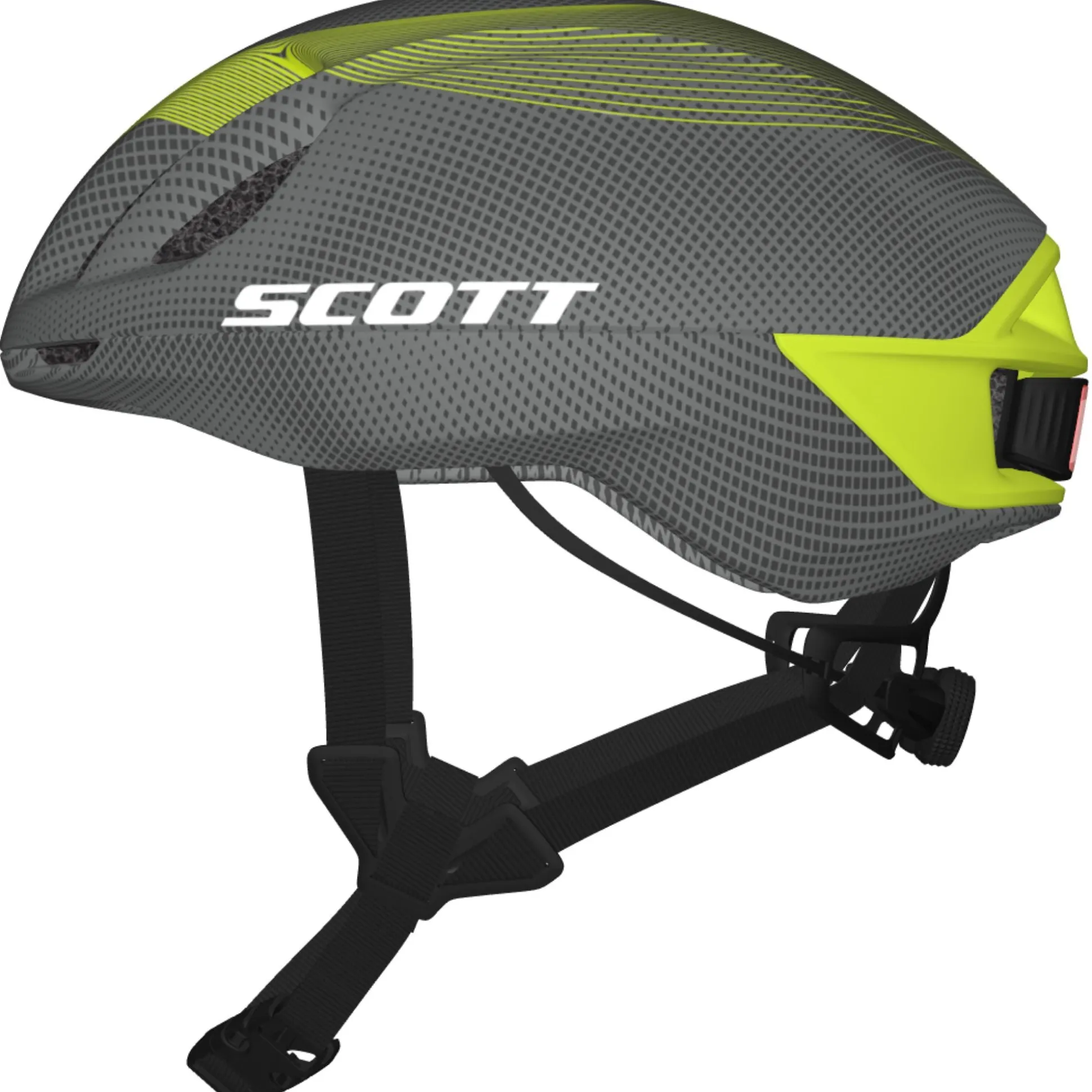 Casco Scott Cadence Plus - Grigio giallo