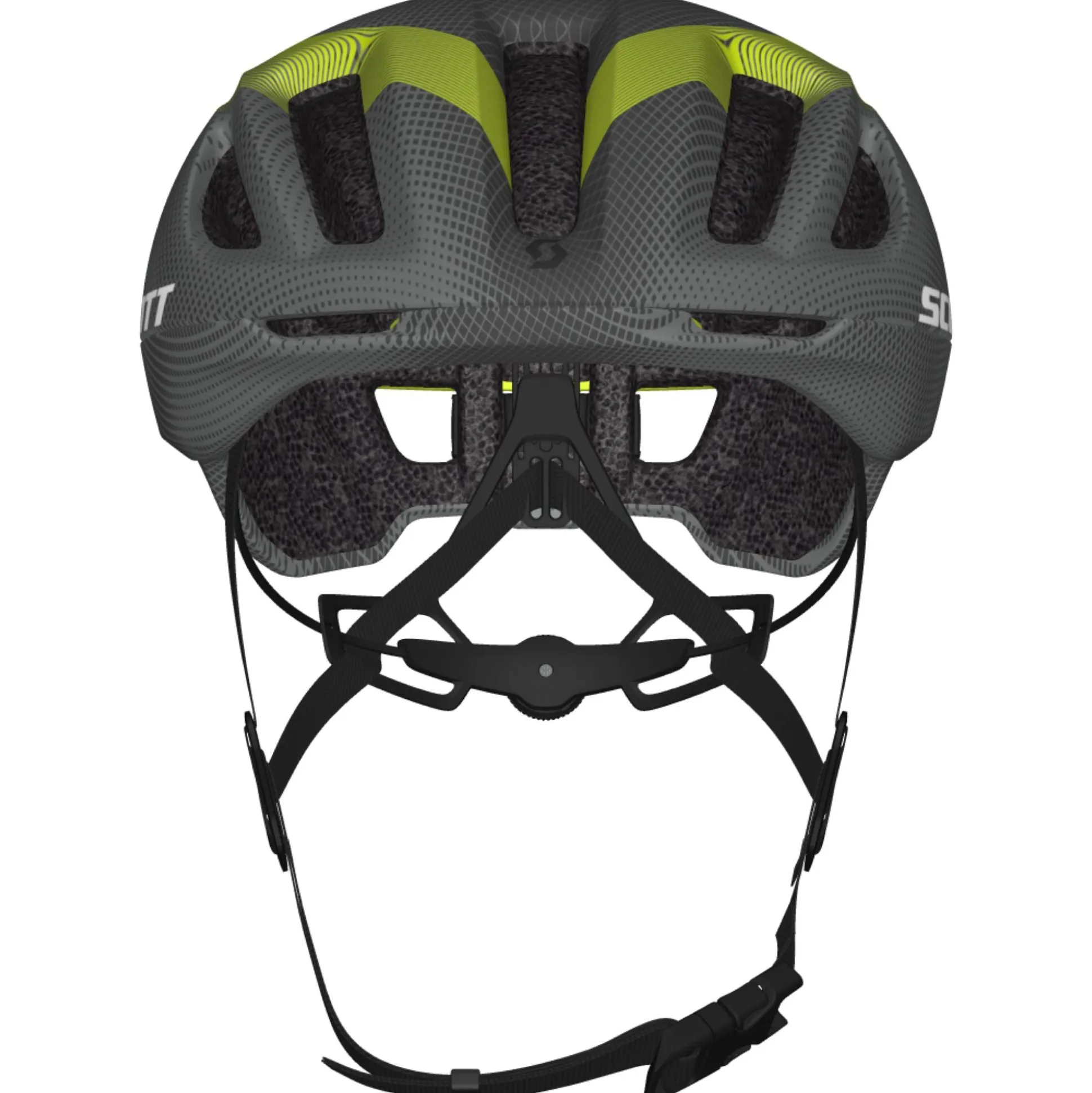 Casco Scott Cadence Plus - Grigio giallo
