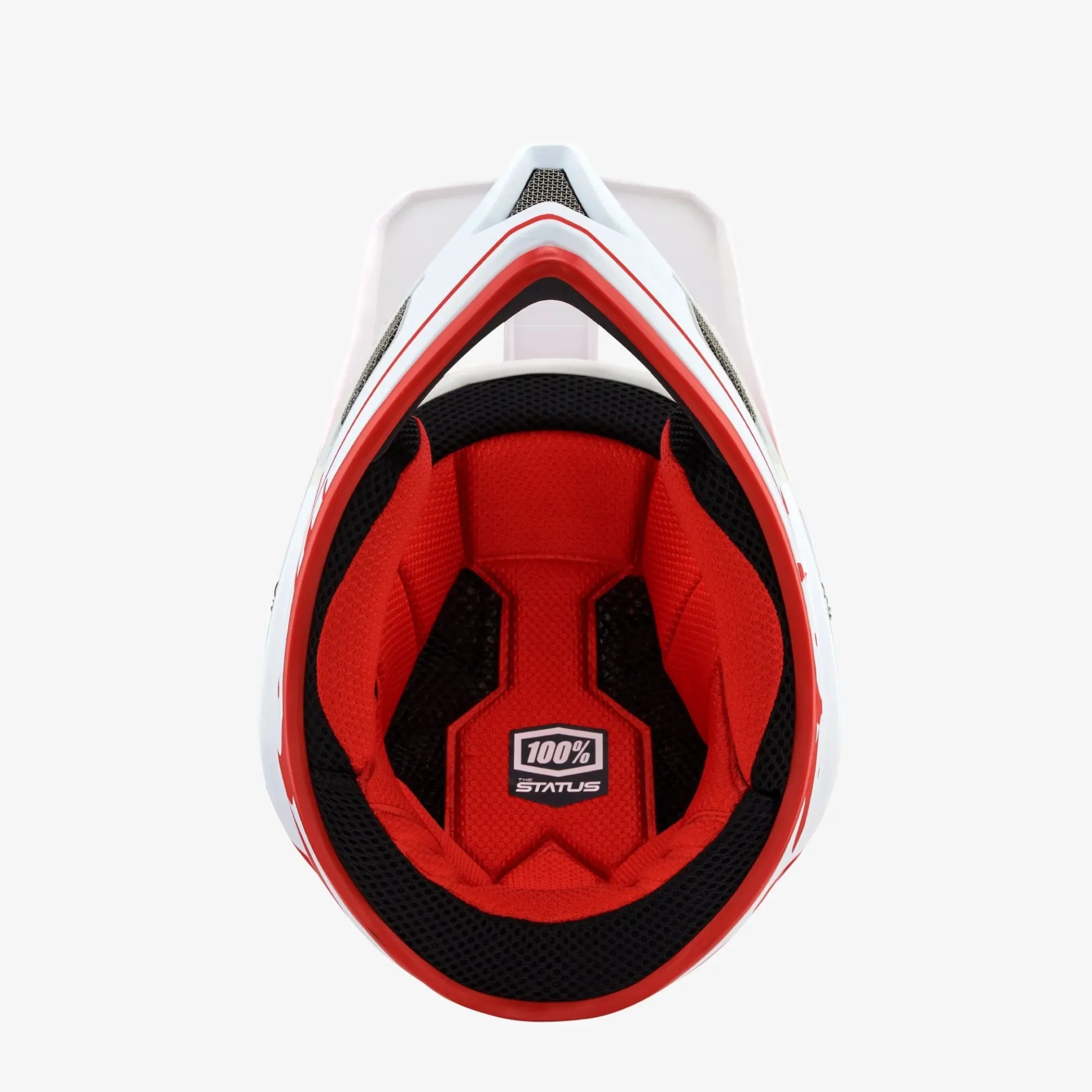Casco 100% Status - Bianco rosso