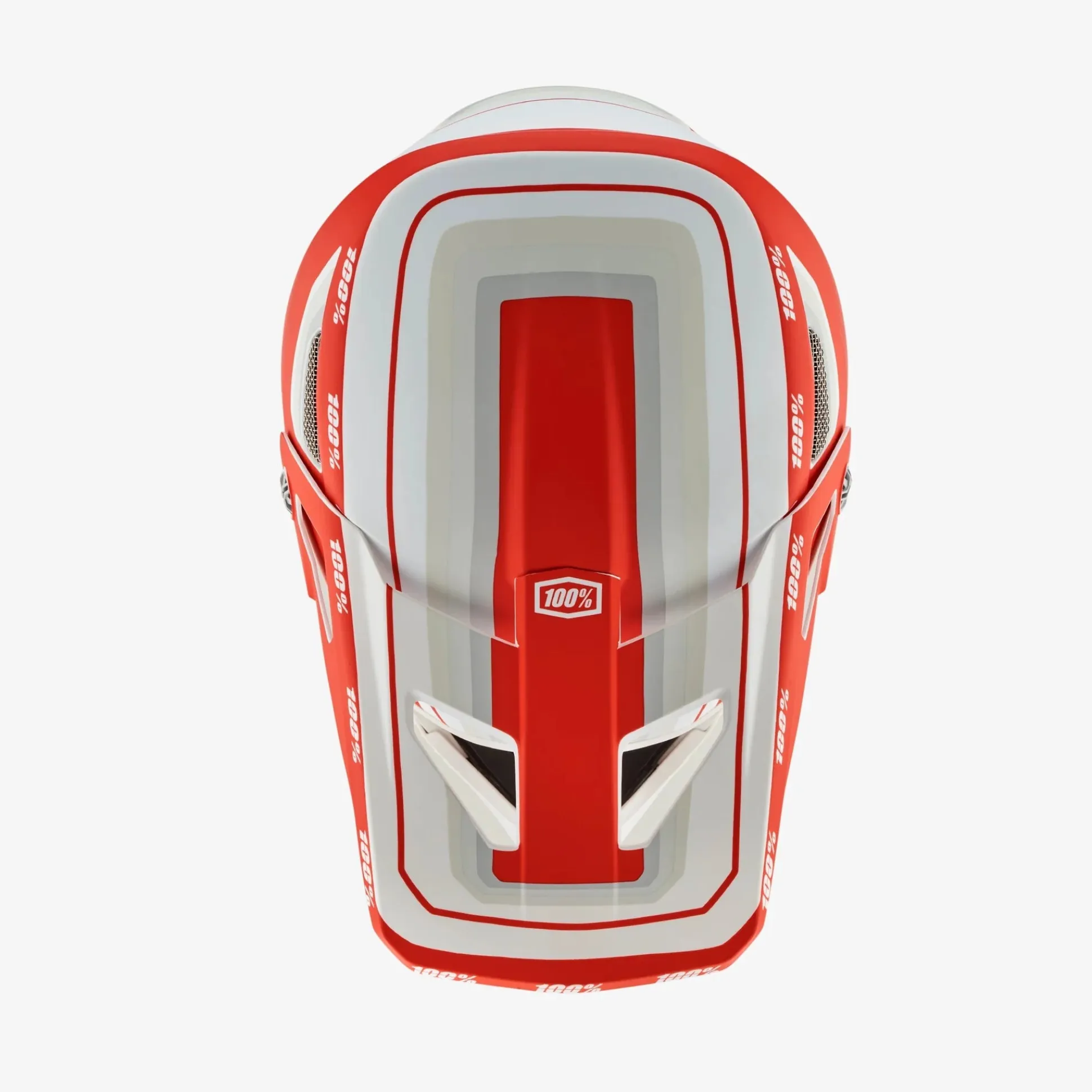 Casco 100% Status - Bianco rosso
