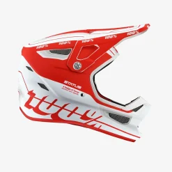 Casco 100% Status - Bianco rosso