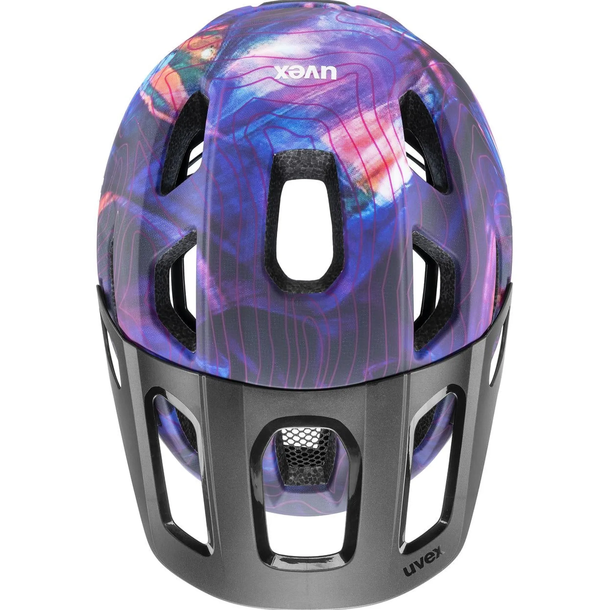 Casco Uvex React Junior Mips - Nero galaxy