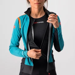 Giacca donna Castelli Alpha RoS 2 Light - Azzurro