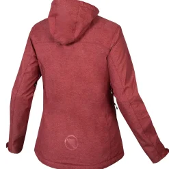 Giacca donna Endura Hummvee Waterproof Hooded - Bordeaux