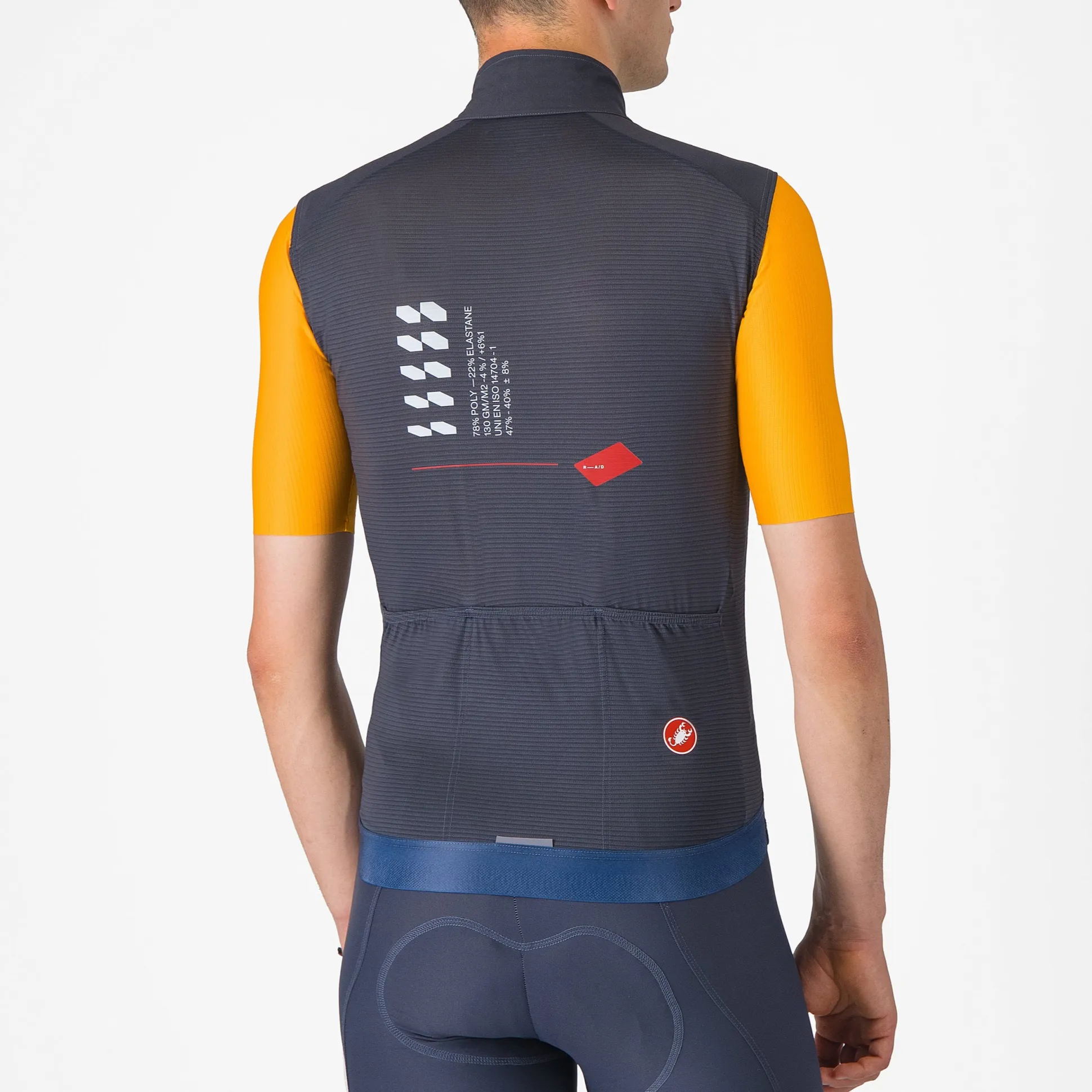 Gilet Castelli Espresso R-A/D - Blu
