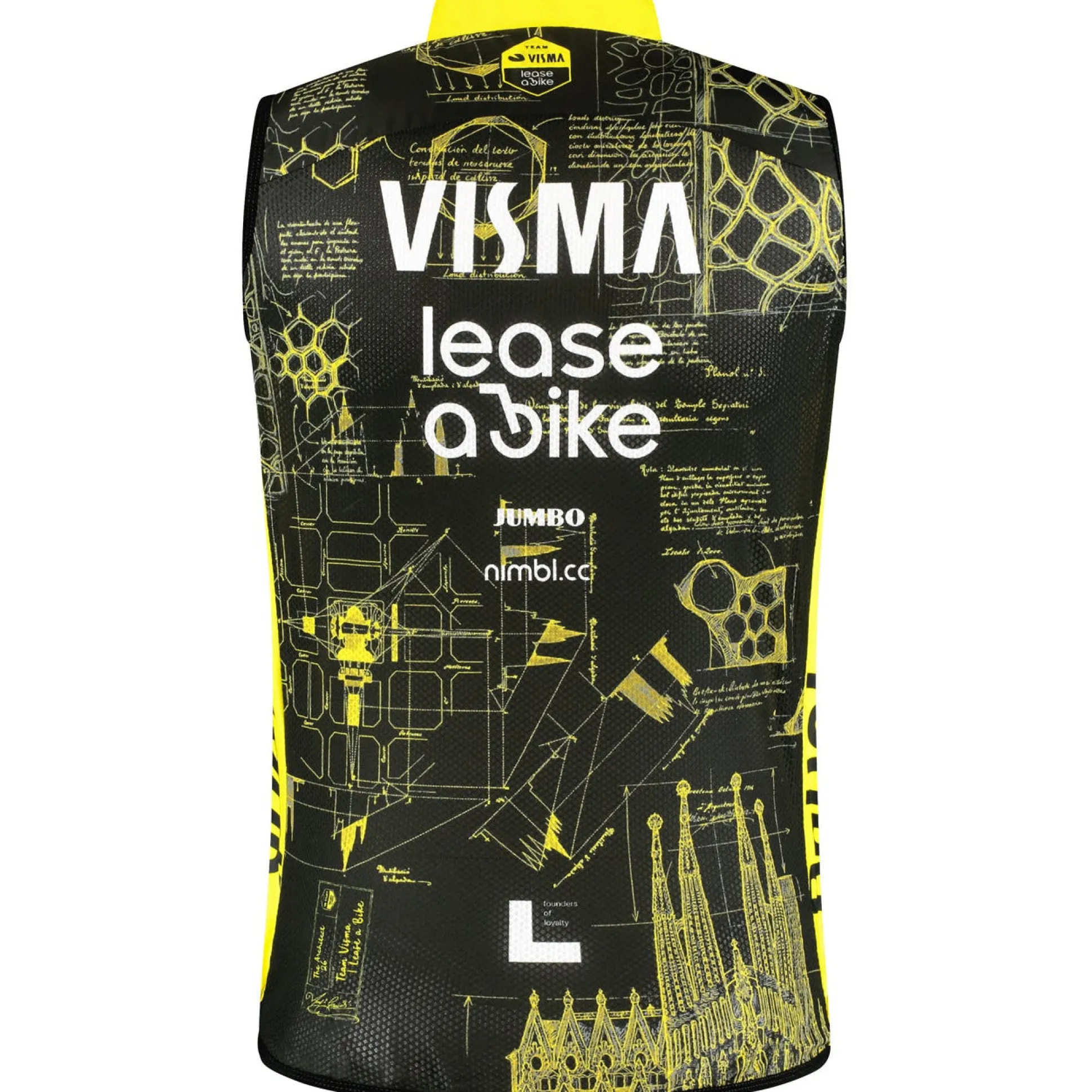 Gilet Team Visma Lease a bike 2026 Wind The Architect - Tdf