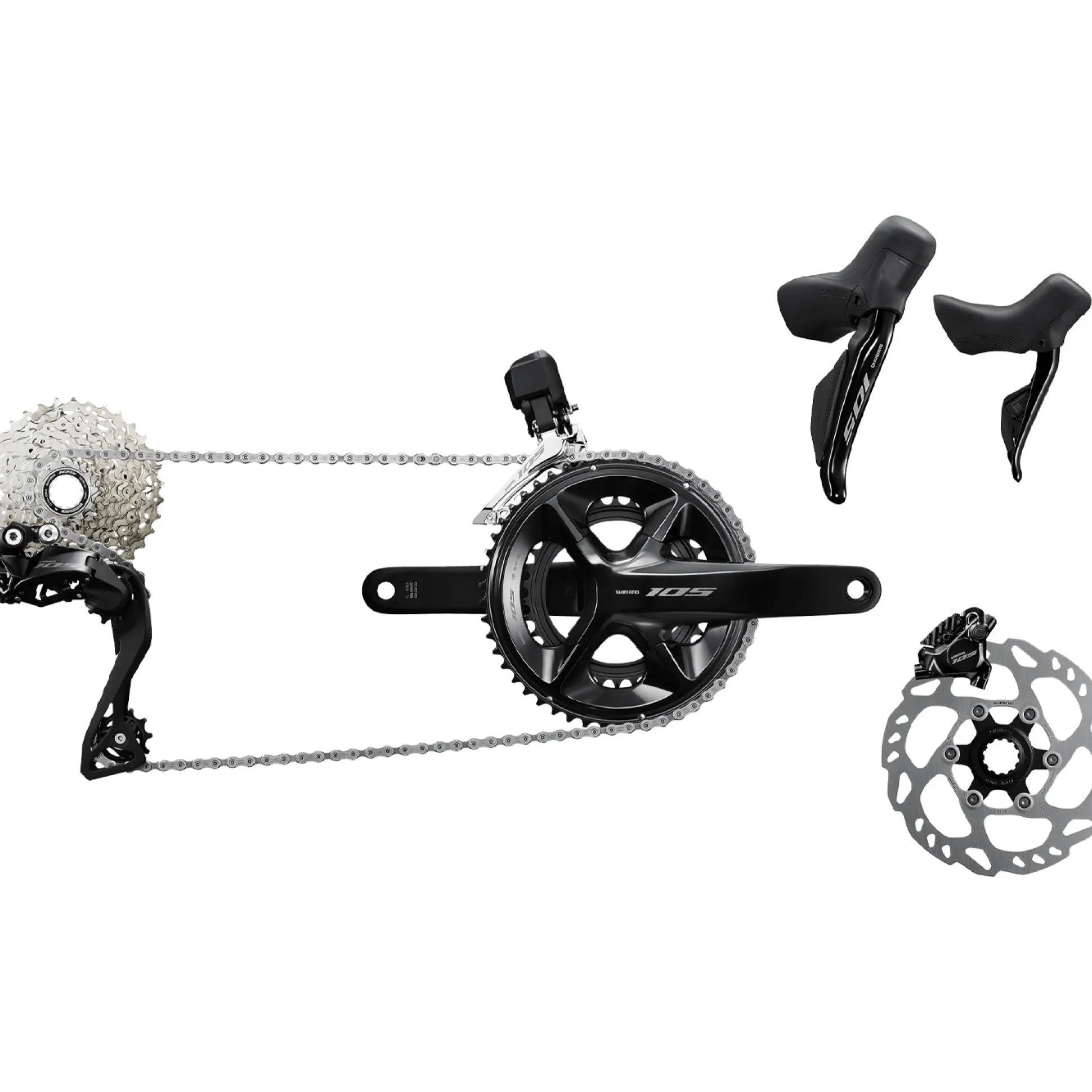 Gruppo Shimano 105 Di2 R7100 12V 11/34T - 50/34 D