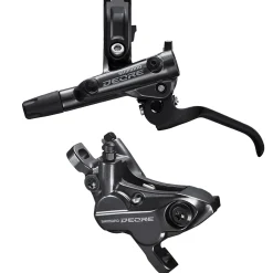 Kit freno a disco idraulico Shimano Deore 4 Pistoncini BL-M6100 + BR-M6120 + Tubo - Anteriore