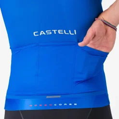 Maglia Castelli Aero Race 8S - Azzurro