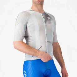 Maglia Castelli Aero Race 8S - Grigio chiaro