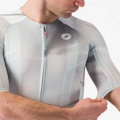 Maglia Castelli Aero Race 8S - Grigio chiaro